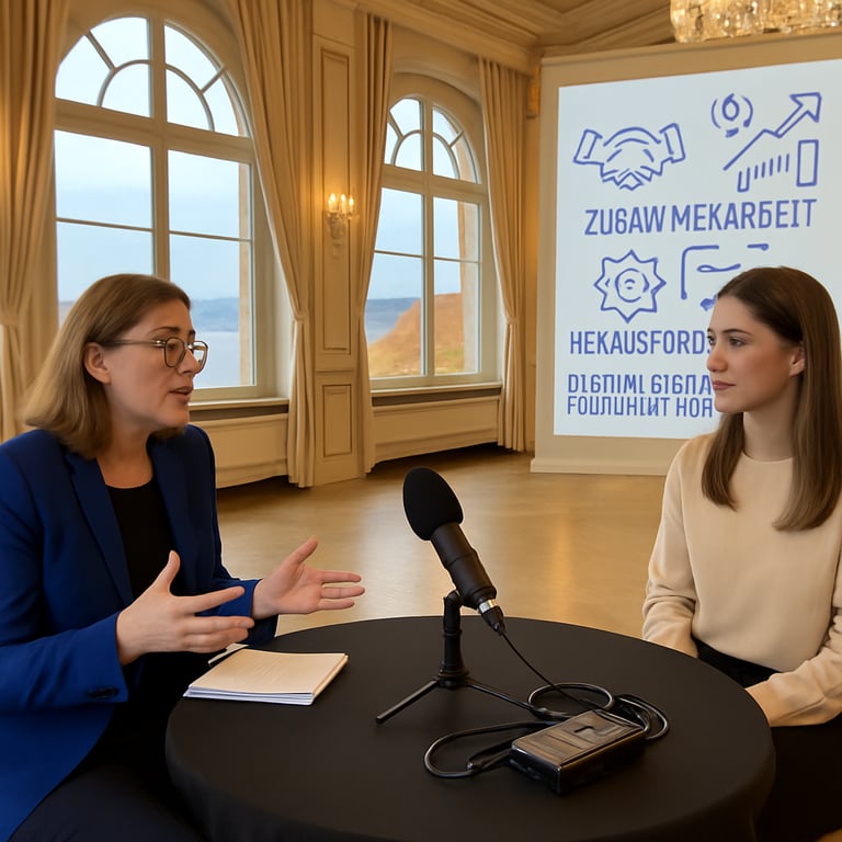 Podcast - #1 Zusammenarbeit über unternehmensgrenzen hinweg interview mit cyberlago und bwcon image