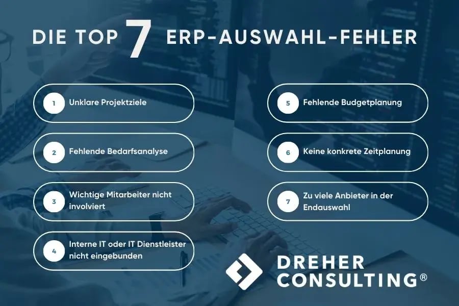 Die Top 7 ERP Auswahl Fehler