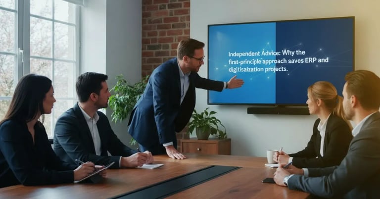 Why the first-principle approach saves ERP and digitalisation projects